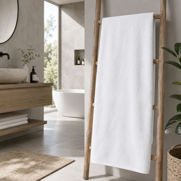 Banyo havlusu 70x140cm beyaz
